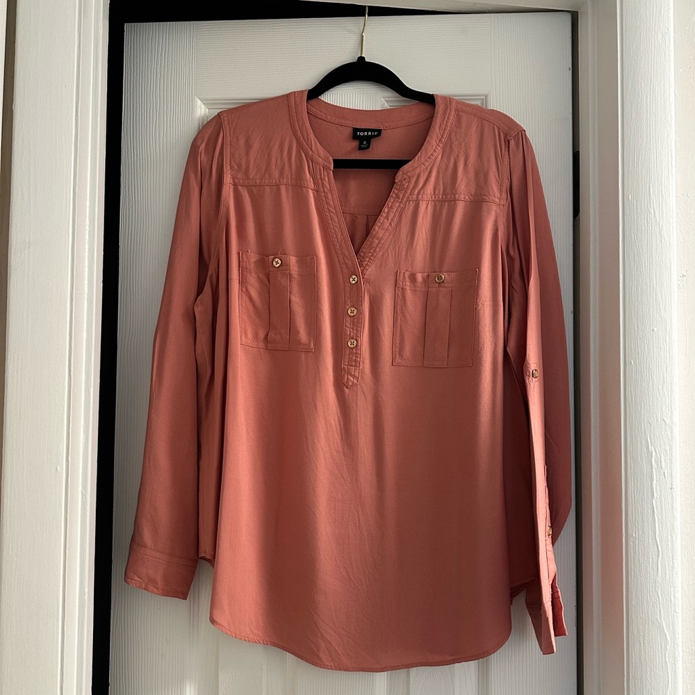 Torrid Women's Pink Long Sleeve Top